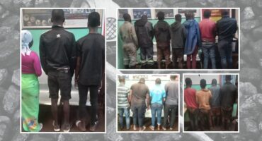 Sixteen illegal miners were arrested at Pilgrim’s Rest. > Photos: Supplied/SAPS