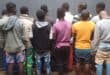 The thirteen suspects. > Photo: Supplied/Mpumalanga SAPS