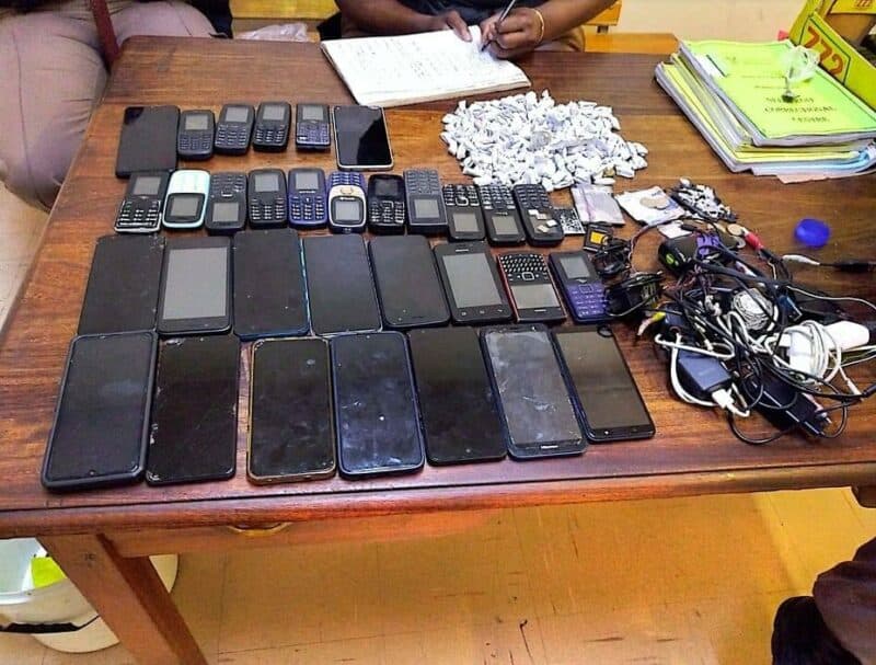 Some of the seized contraband of the October 9 operation.