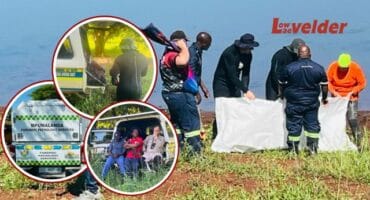 The police diving unit retrieved the body of a pastor who drowned at the Etiyeni Dam in Schoemansdal. The forensic pathologist collected the body. > Photos: Mweli DJ Masilela