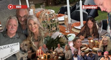 Vriende van hier en naby kom almal saam om die boere-opskop op Kaapsehoop saam met die Potgieter-paar te vier