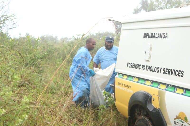 Pathologists on scene.