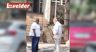 AB Steyn stands outside the Nelspruit Magistrate's Court. > Photo: Gia Radnai