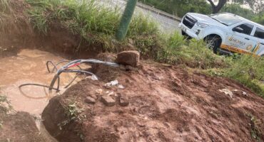 Cables left open after criminal activity. > Photos: Supplied/CoM