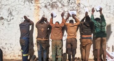 Six of the arrested suspects. > Photo: Sourced/Facebook