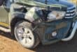 The damage caused after an elephant pierced the safari vehicle. > Photos: Sourced/The South Post at Kruger Facebook Page