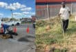 Maintenance work, including road patching and grass cutting, on Old Pretoria Road. > Photo: Supplied/TJ Maré