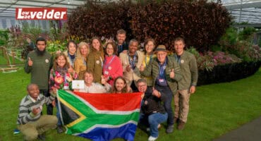 Leon Kluge and his team at the Chelsea Flower Show. > Photo: Supplied/Sven Musica