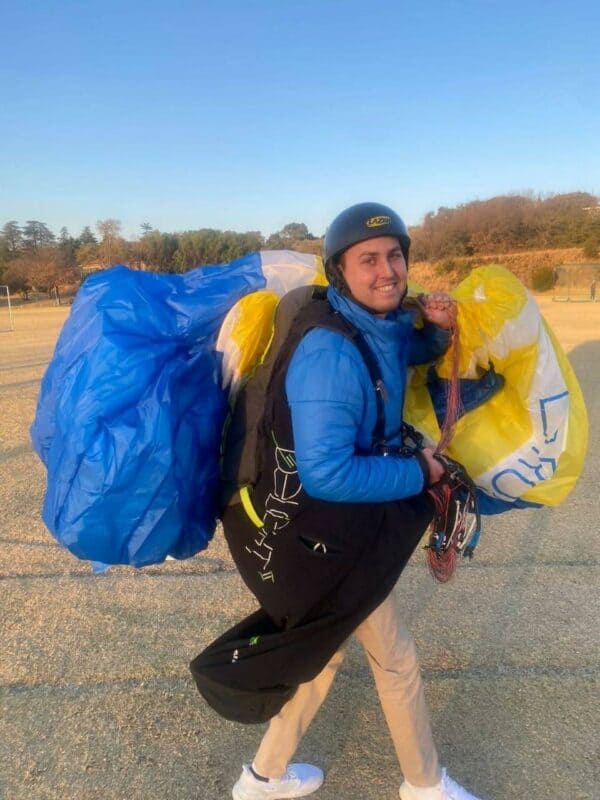 Van Baalen after he started flying again. >Photo: Facebook/ Kelvin van Baalen