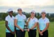 Lucia Mhlabane, Bea Breedt, Alieke van Zyl and Chantey-Lee Visser. Left: Alieke van Zyl of Mpumalanga during the SA Women's Premier IPT at Devonvale Golf & Wine Estate. > Photo: Supplied/GolfRSA