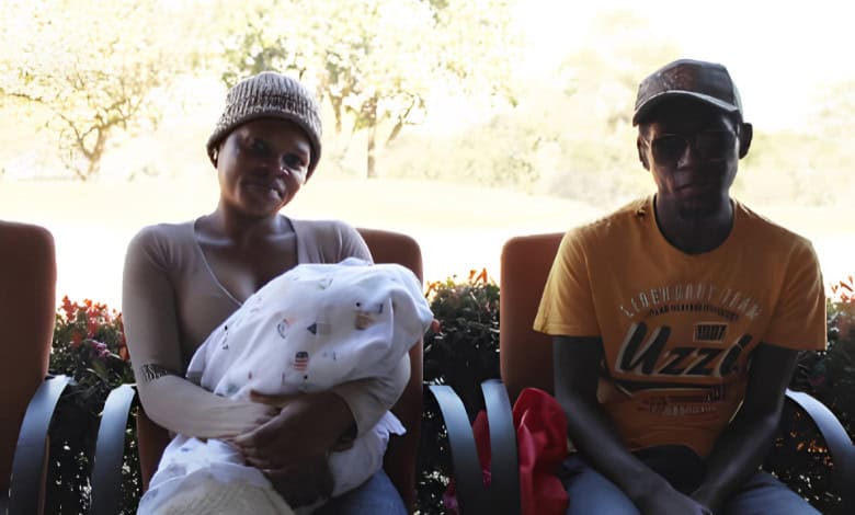 Shereen Leyane and Clement Ngweyama with their newborn baby. > Photo: Zané Botes