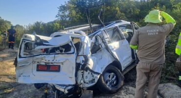 The vehicle that was removed from the Crocodile River. > Photos: Supplied/Mpumalanga SAPS
