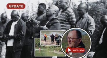 Relatives pray. Ehlanzeni Diving Unit and Captain Pottie Potgieter. > Photos: Gia Radnai
