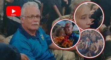 Skoolhoof, Gerben Janse van Rensburg, en sy vrou, Marlese. > Skermgreep/Laerskool Malelane