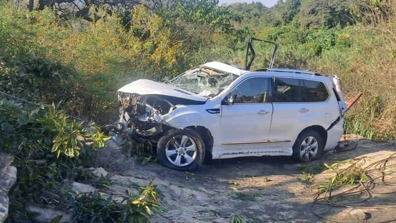 The vehicle that was removed from the Crocodile River. Photo:Supplied/Mweli Masilela