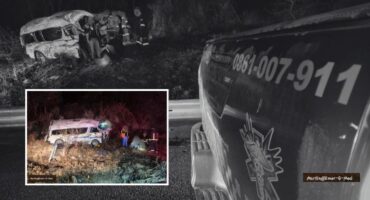 The accident scene. > Photos: Supplied/Martin Jeffrey, Emer-G-Med