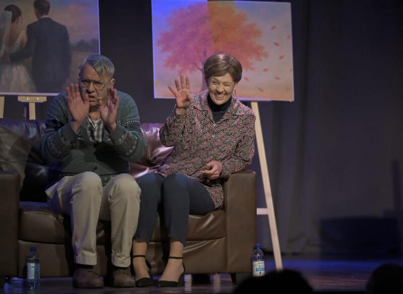 Magda en Erhard in aksie.