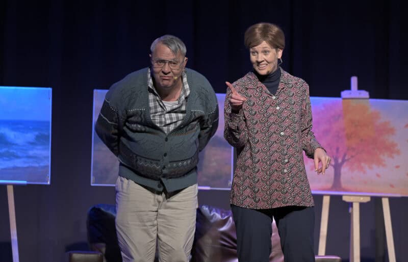 Magda en Erhard in aksie.