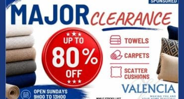 Massive clearance sale now on at Valencia.