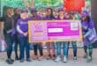 GRIP receives a donation of R120 000: Lethabo Tshehla, Nonzwakazi Mathomane, Lynn Cuthill, Nodoli Mathomane, Okhule Sambo, Tarryn Lokotsch, Sigbongile Ndlovu and Nomshado Ndlovu. > Photo: Supplied/SPAR Lowveld