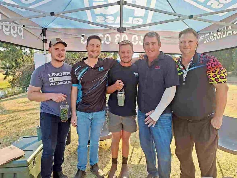 2.Witte Barnard, Deon Badenhorst, Ivan Scott, Marcus Uys and Johann Bezuidenhout.