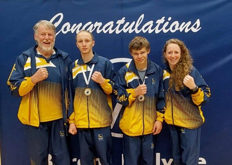 Lance Gibson, Arion Fraser, Dylan Roets and Nicole Fraser. 