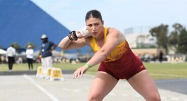 Ashley Erasmus in action for the University of Southern California Trojans. > Photo: Sourced/Facebook