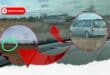 The silver Hyundai Staria flagged by KNP protection services following the incident. Insert: The green circle indicates where the Staria came to a stop. Photos: Supplied/Ivana Hepburn