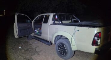 The hijacked vehicle. > Photo: Supplied/Mpumalanga SAPS
