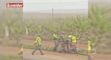 Photo taken from a video circulating on social media, allegedly showing an assault by traffic officers on the N4 near the Lebombo Border.