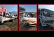 The hijacked truck carrying suspected stolen transformers. Photos: Supplied/SAPS