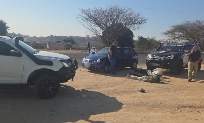The suspects were cornered by Divergent Ops. > Photo: Supplied/Divergent Ops