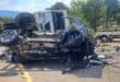 A damaged LDV on scene. > Photos: Supplied/Emer-G-Med