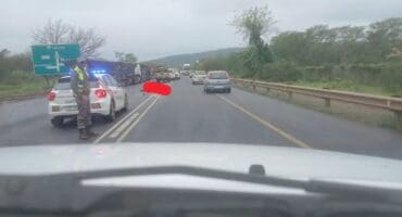 The accident scene. > Photo: Sourced/Facebook