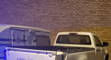 A Isuzu D-Max. > Photo: Supplied/Mpumalanga SAPS