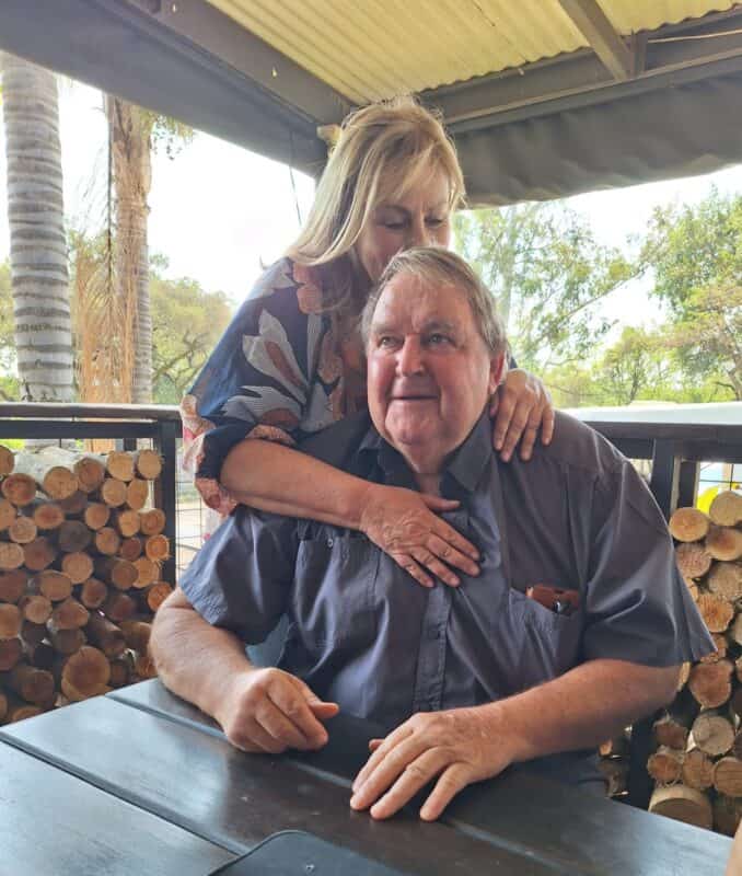 Enesta en Willem Janson se laaste foto saam wat vroeër dié maand geneem is. Foto: Verskaf