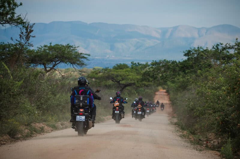 The motorcycle fleet.