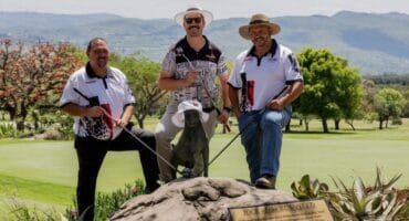 Buks Esterhuizen, Stefan de Villiers and Johan Oosthuizen. Photos: Supplied/Loots Productions