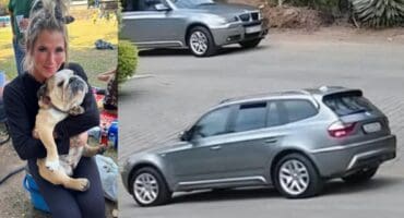 Marilise Rossouw en Mathilda. 'n Silwer BMW X3. > Foto's: Verskaf