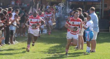 Joubert Willers leads White River onto the field. > Photo: Archives