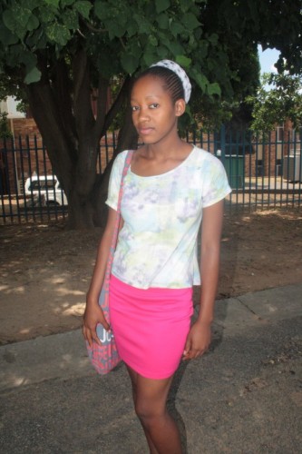 Mathabela Vanessa regrets settling for a low pass mark two years ago.