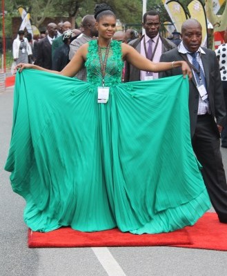 The green dress furry.