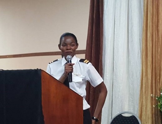 Elizabeth Mashwama, a pilot who hails from Masibekela in the Nkomazi region.