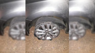 tyre spike incidents