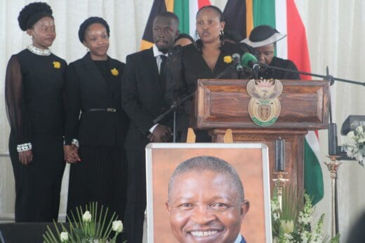 Zandile Mabuza, DD Mabuza’s sister, represents her siblings.