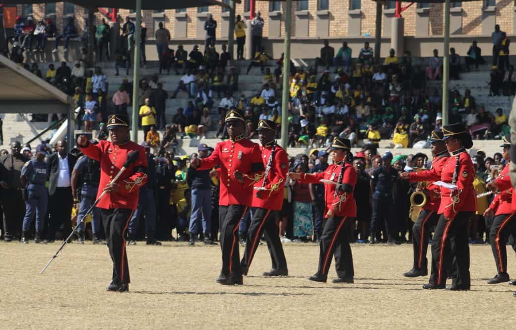 A parade during the state funeral.