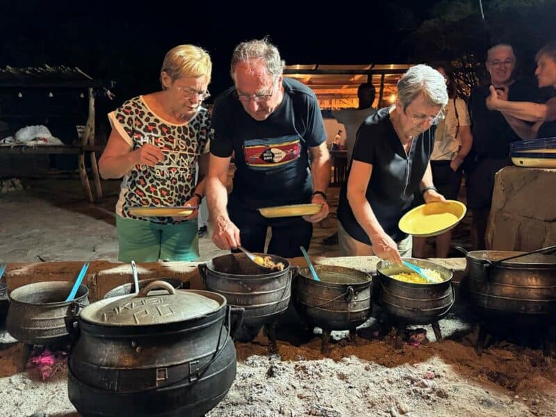 Tourists dish up local cuisine in Shabalala Trust. Photos: Supplied/Goodman Nkosi