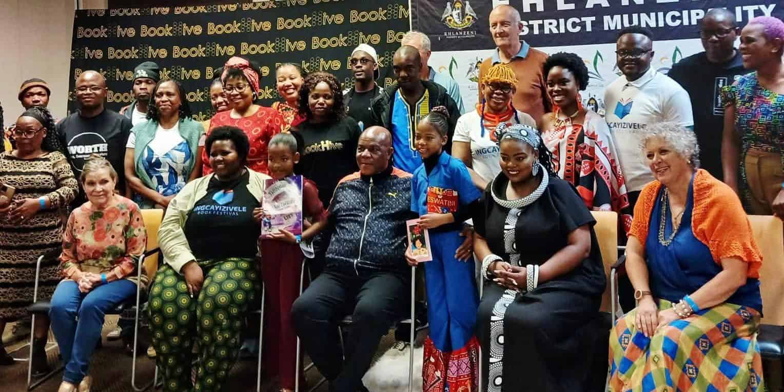 Various authors during the festival.