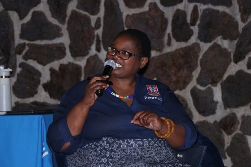 Keynote speaker Thuli Makofane, the director of Penreach.