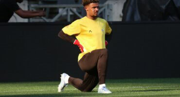 Bafana Bafana captain Ronwen Williams during a training session at Mbombela Stadium on Monday, October 13. > Photo: Blake Linder